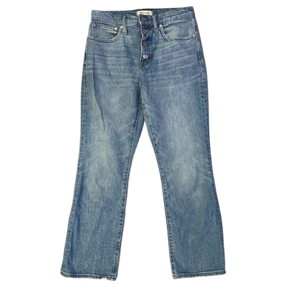 Madewell Cali Demi Boot Buttonfront Jeans | Size 27